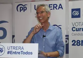 Curro Jiménez dice que «lo mejor» es un «gobierno estable de coalición» entre el PP y la formación Utrera +