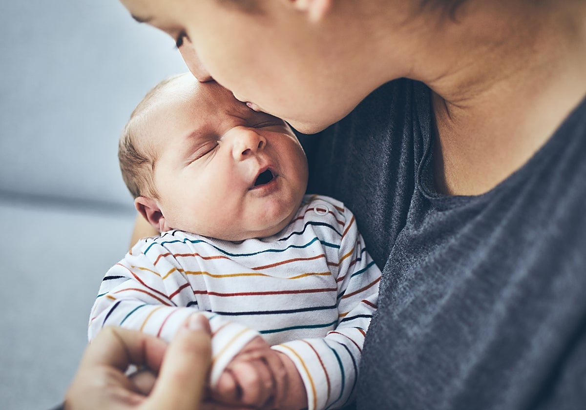 Fotografía de madre e hijo