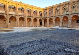 Las obras del monasterio de San Jerónimo de Sevilla siguen avanzando en el claustro del cenobio