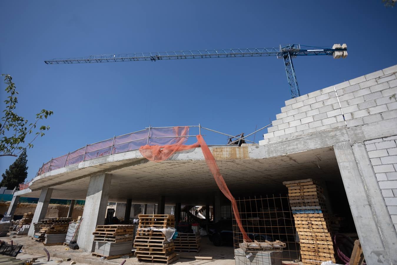 Estado actual de las obras del Jardín de las Cigarreras
