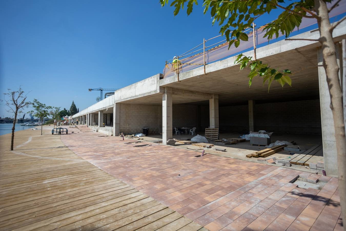 Estado actual de las obras del Jardín de las Cigarreras