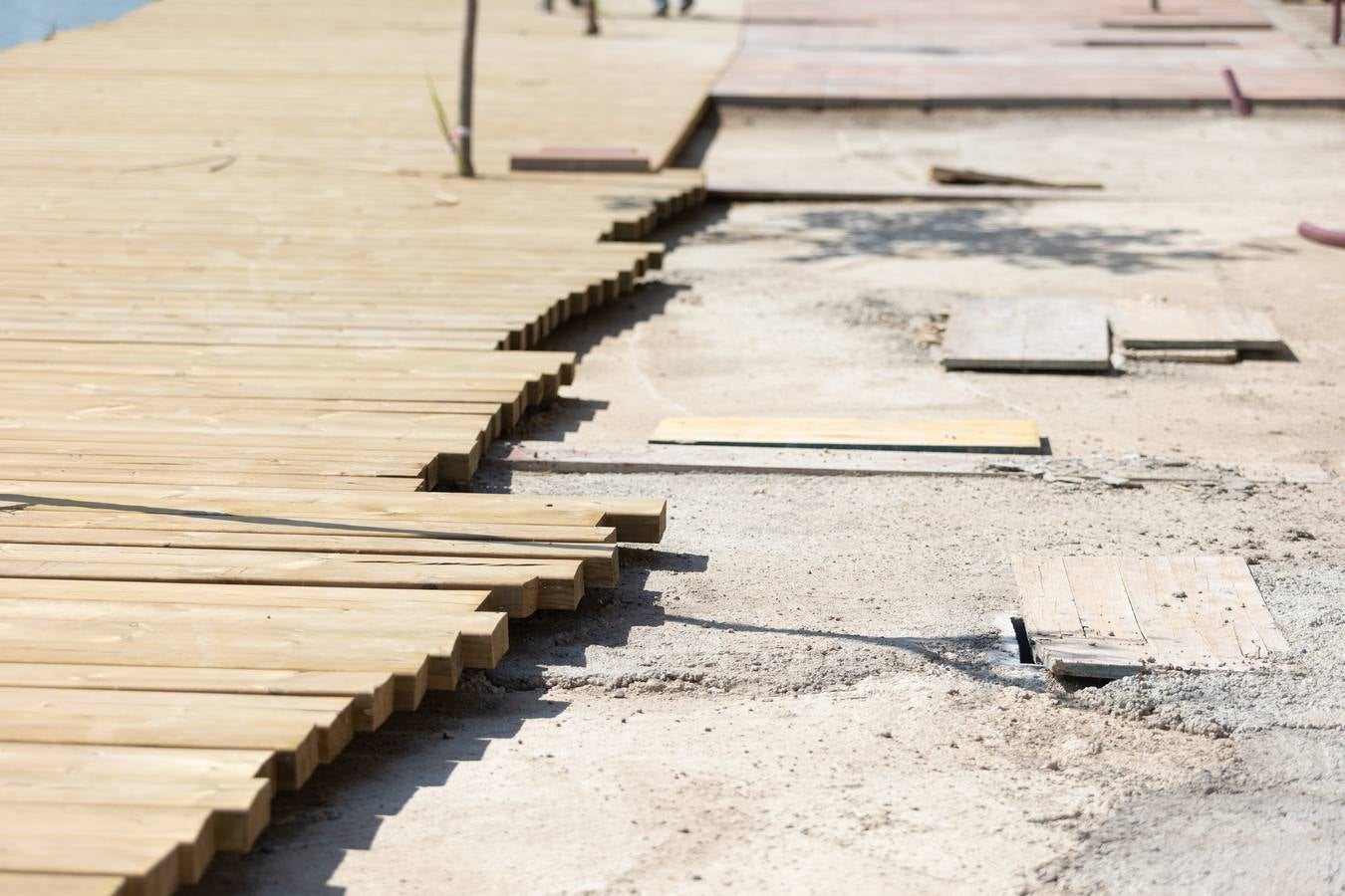 Estado actual de las obras del Jardín de las Cigarreras