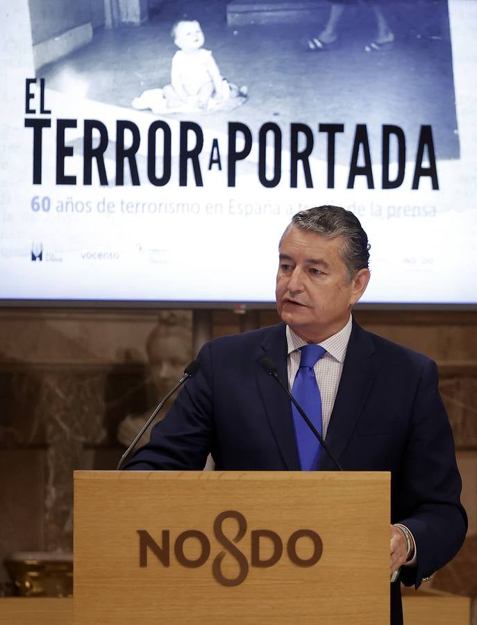 Inauguración de la muestra  'El terror a portada. 60 años del terrorismo en España a través de la prensa' en el Ayuntamiento de Sevilla
