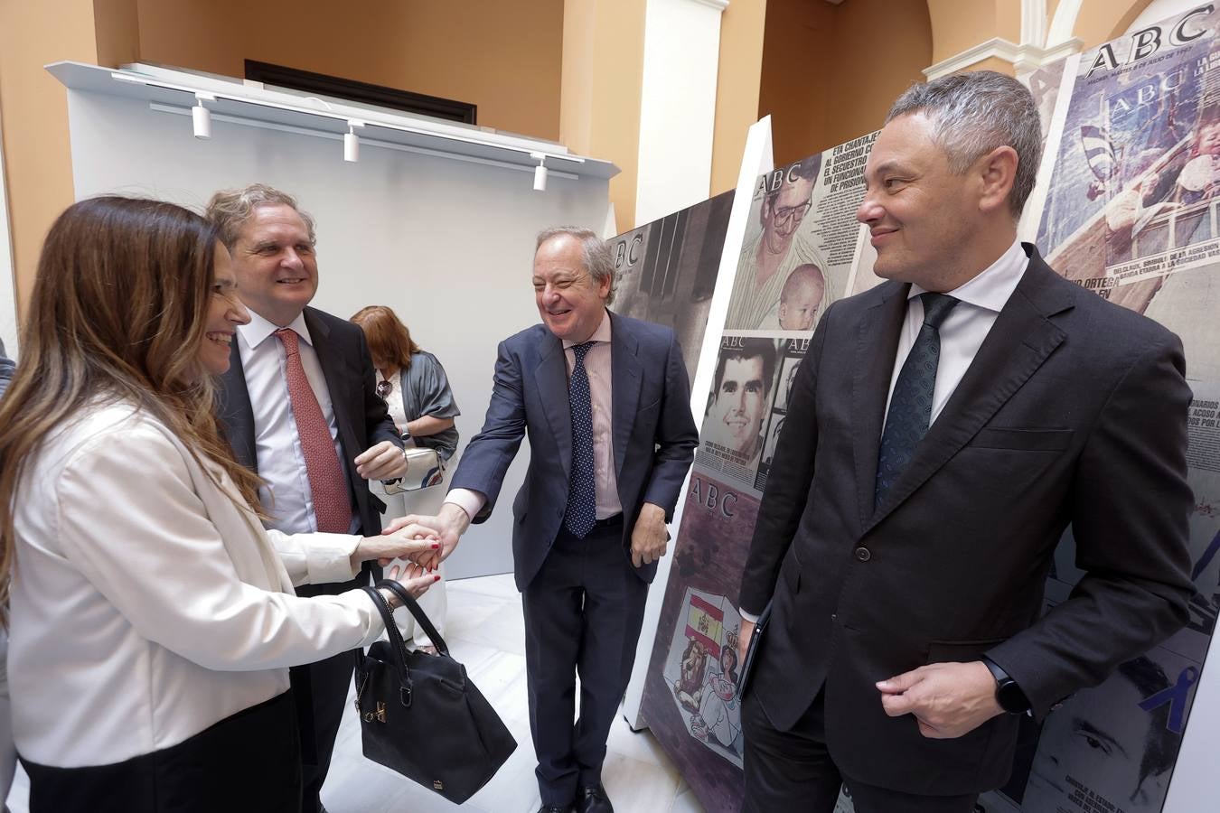 Inauguración de la muestra  'El terror a portada. 60 años del terrorismo en España a través de la prensa' en el Ayuntamiento de Sevilla
