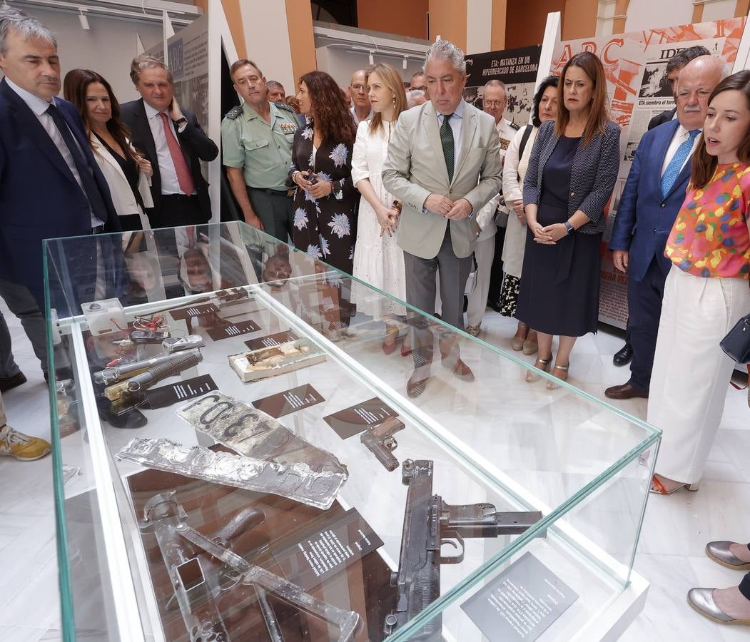 Inauguración de la muestra  'El terror a portada. 60 años del terrorismo en España a través de la prensa' en el Ayuntamiento de Sevilla