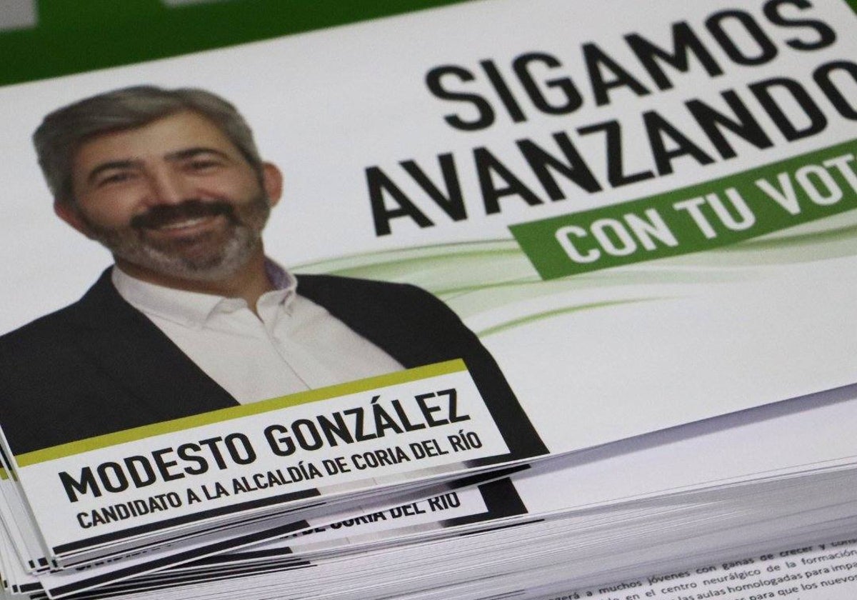 Modesto González (Coria del Río), el alcalde independiente más votado en la provincia de Sevilla tras el 28M