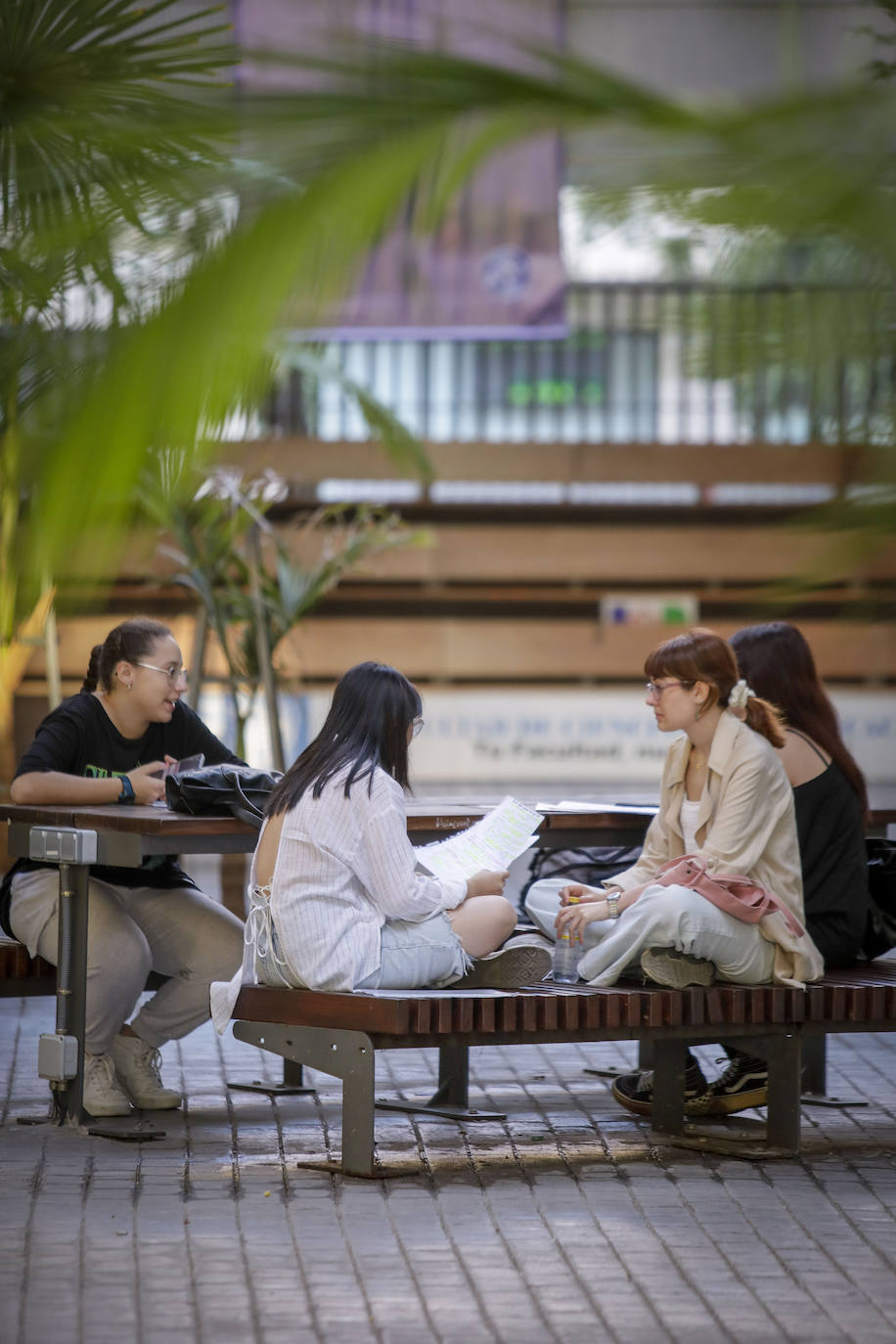 Ambiente previo al comienzo de la Selectividad 2023 en Sevilla