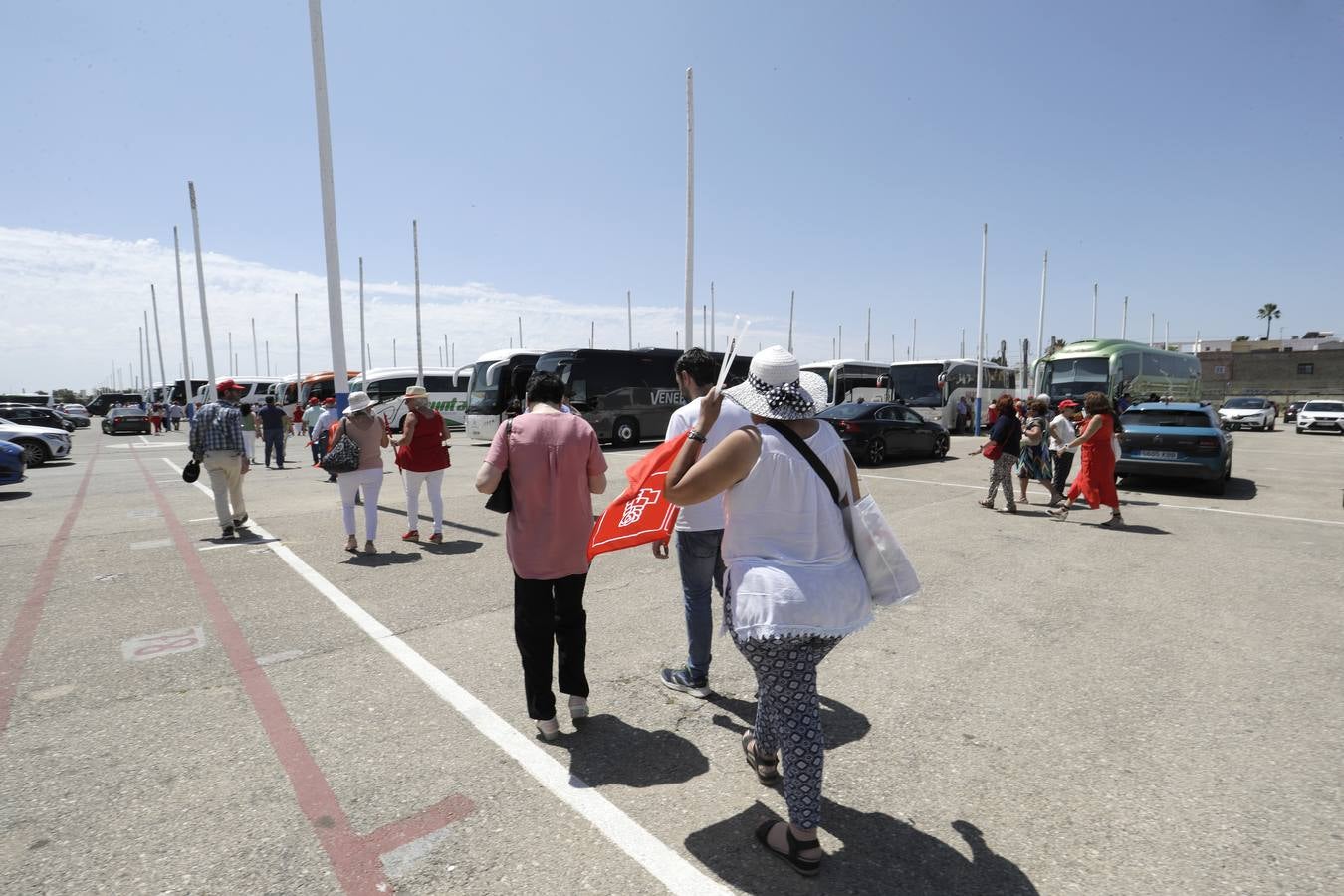 Primer mitin de precampaña  de Pedro Sánchez celebrado en Dos Hermanas