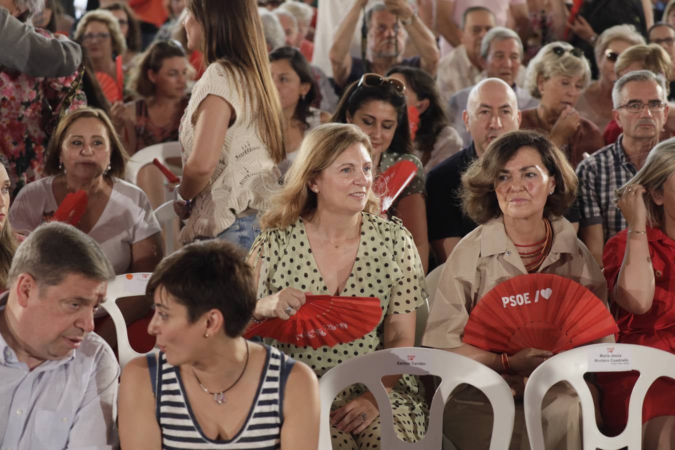 Primer mitin de precampaña  de Pedro Sánchez celebrado en Dos Hermanas