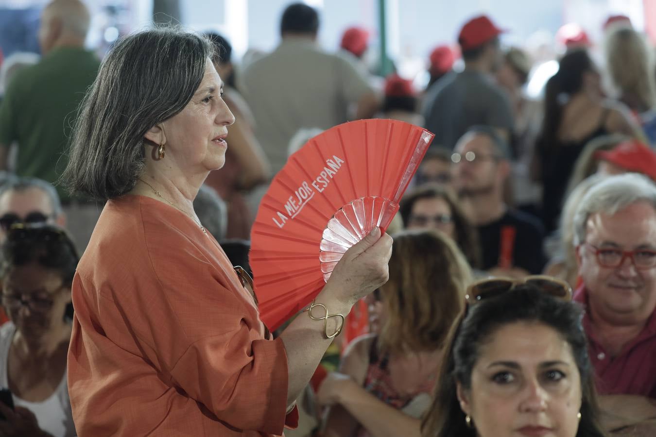 Primer mitin de precampaña  de Pedro Sánchez celebrado en Dos Hermanas