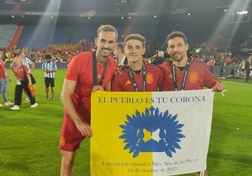 La Virgen de las Nieves de los Palacios, presente en el título de España de la Liga de Naciones