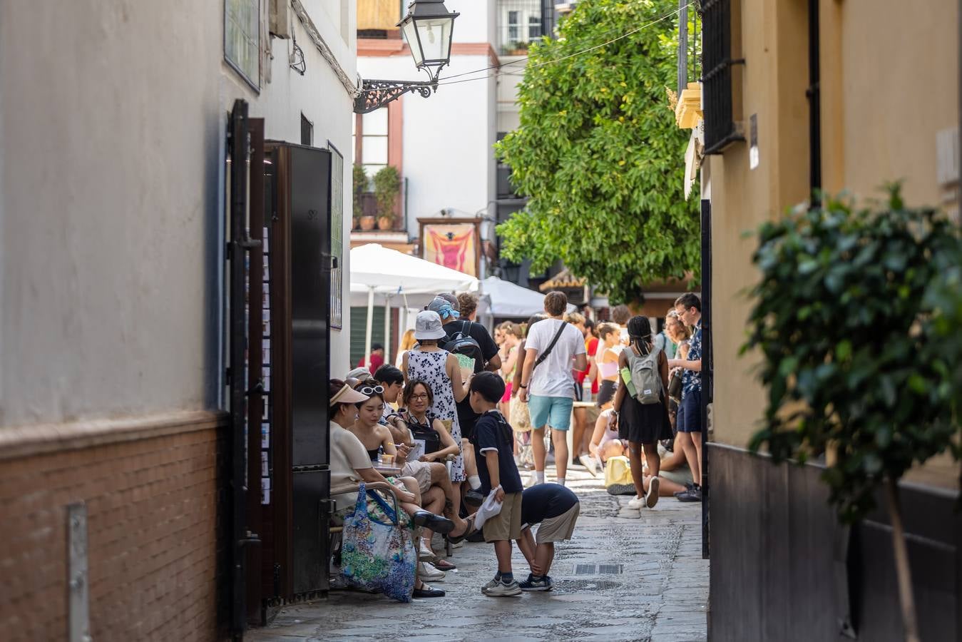 Ambiente del barrio de Santa Cruz