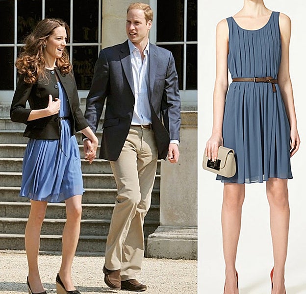Kate Middleton luciendo un modelo de la firma española Zara