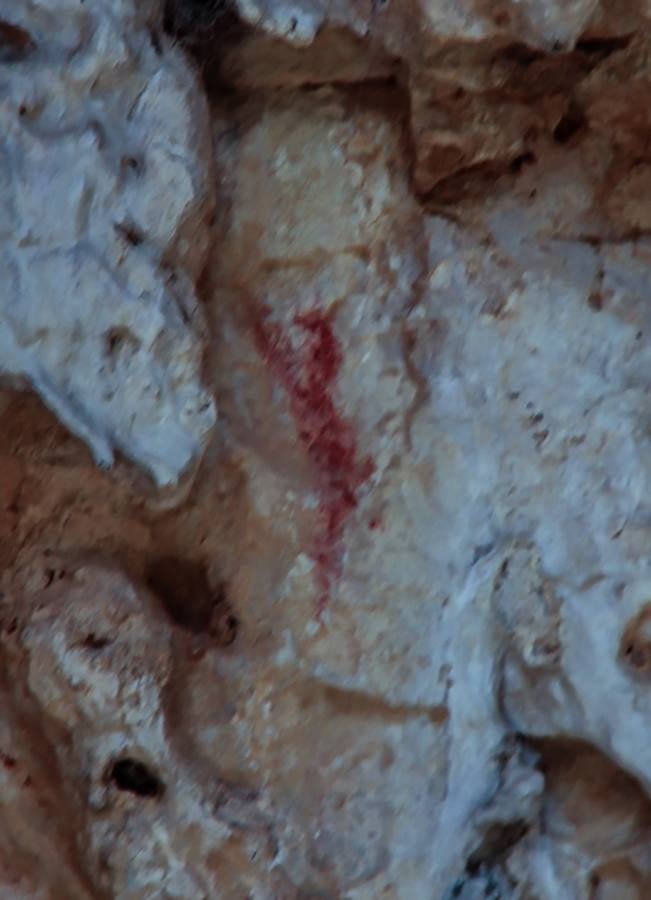 Pintura rupestre de una cabra en la cueva de Coripe