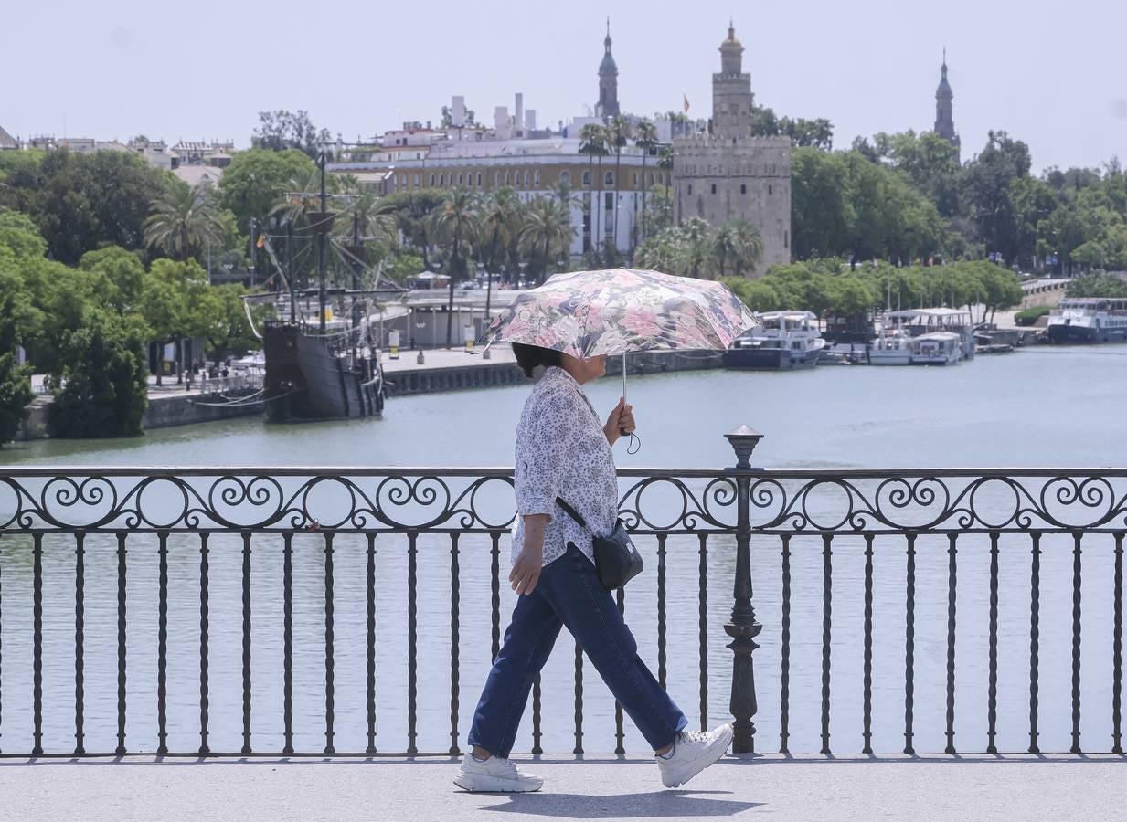 Ambiente muy caluroso en las calles de Sevilla
