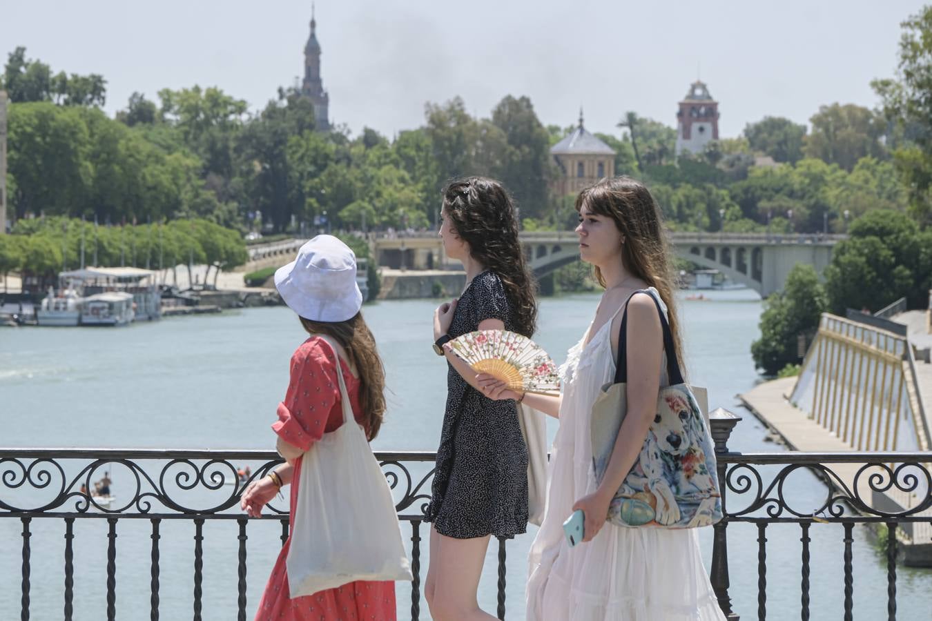 Ambiente muy caluroso en las calles de Sevilla