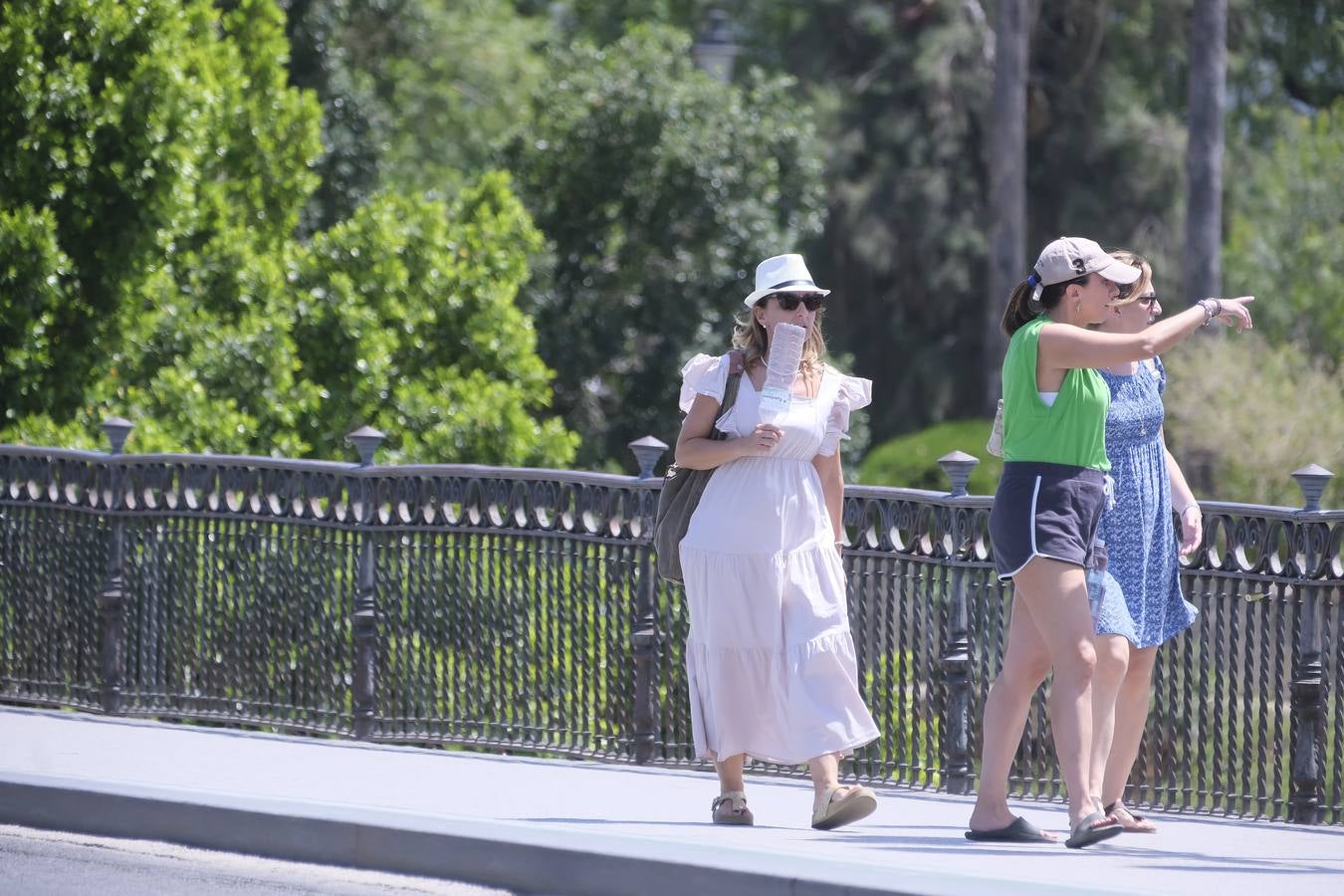 Ambiente muy caluroso en las calles de Sevilla