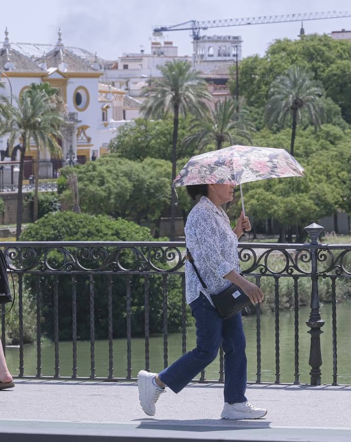 Ambiente muy caluroso en las calles de Sevilla