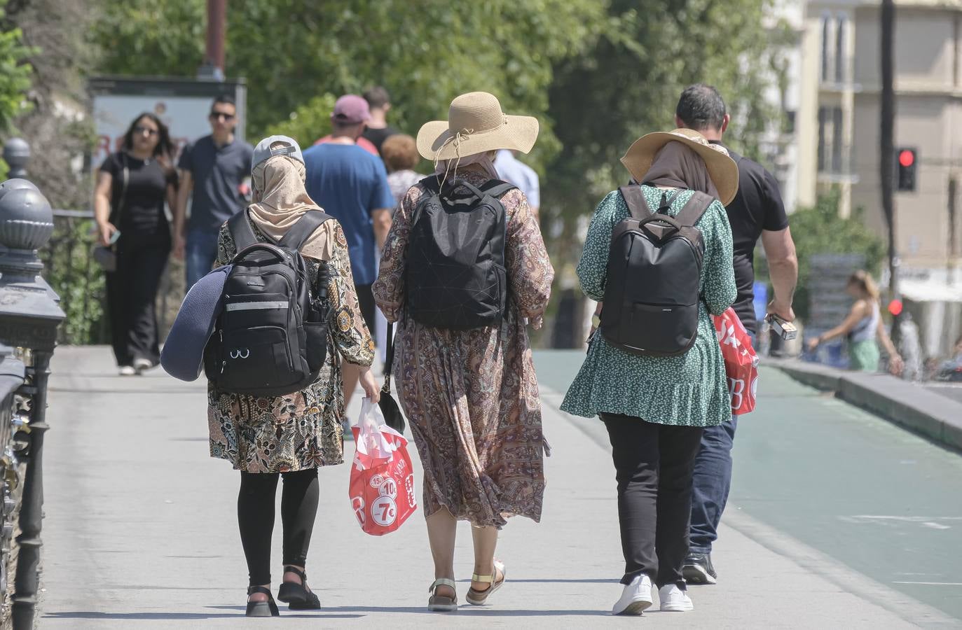 Ambiente muy caluroso en las calles de Sevilla
