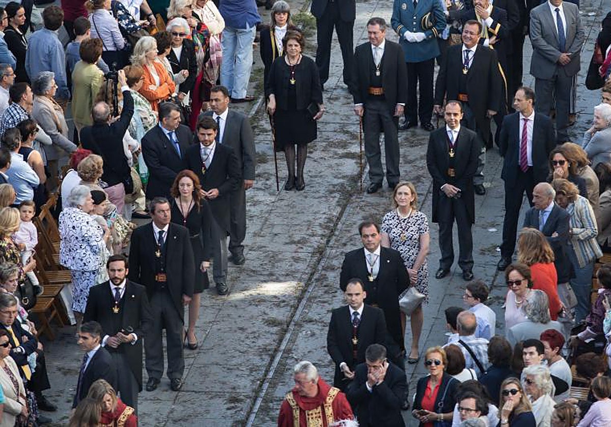 La corporación municipal, en el Corpus Christi de Sevilla de 2018
