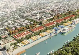 Una nueva terminal de cruceros en el Distrito Portuario de Sevilla evitará que se abra el puente de las Delicias