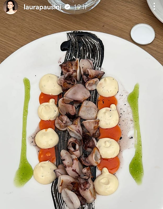 La comida de Laura Pausini en Sevilla