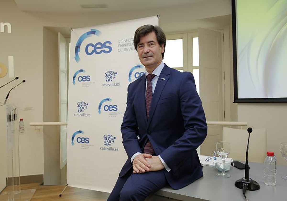 El presidente de la Confederación de Empresario de Sevilla, Miguel Rus