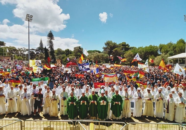 El arzobispo de Sevilla durante la catequesis celebrada este miércoles en la JMJ