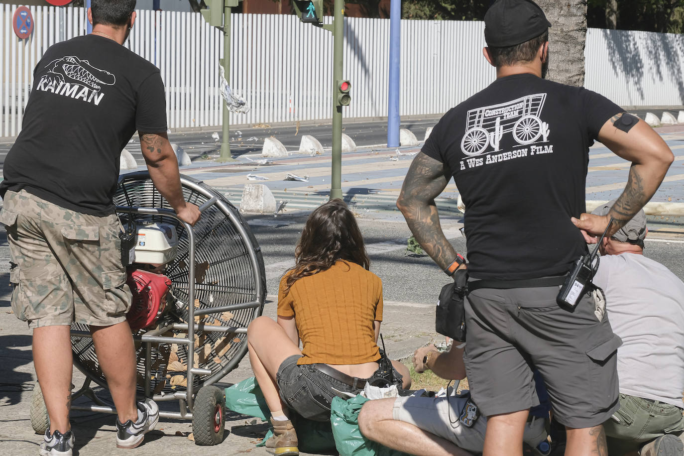 La Cartuja vive el rodaje de '1992', la serie de Álex de la Iglesia para Netflix