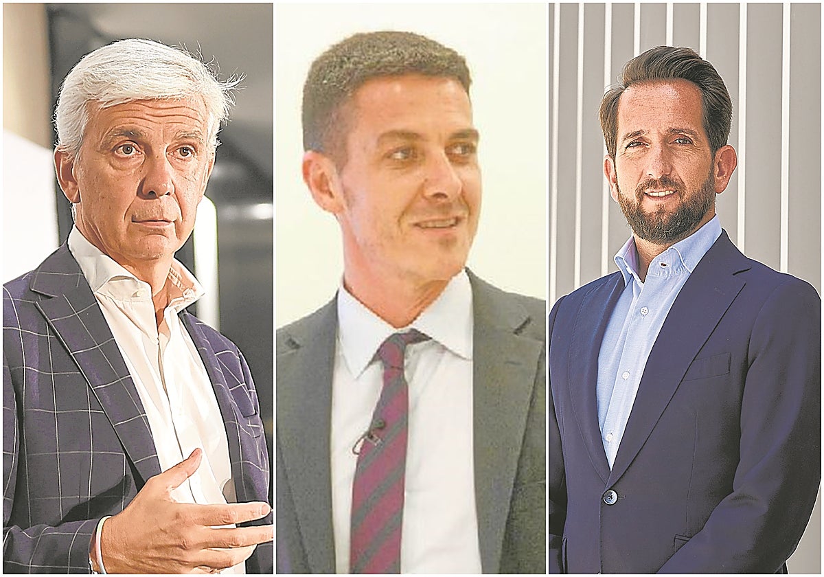 De izquierda a derecha, Ignacio Silva (Deoleo), Víctor Infante (Biat) y Raúl Berdonés (Secuoya)