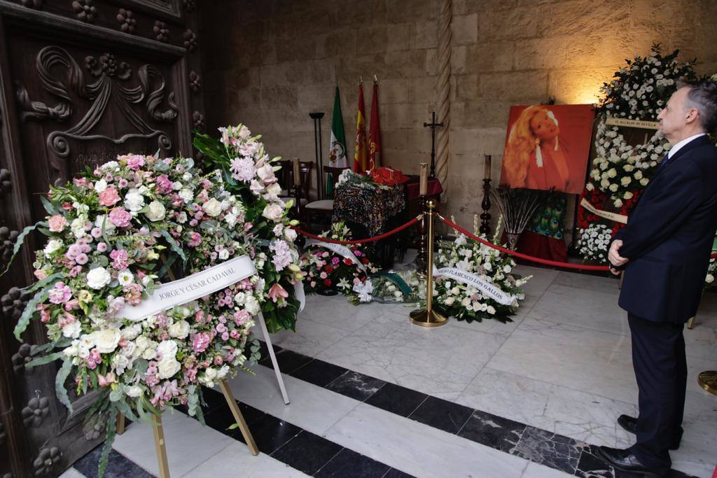 Capilla ardiente de María Jiménez en Sevilla