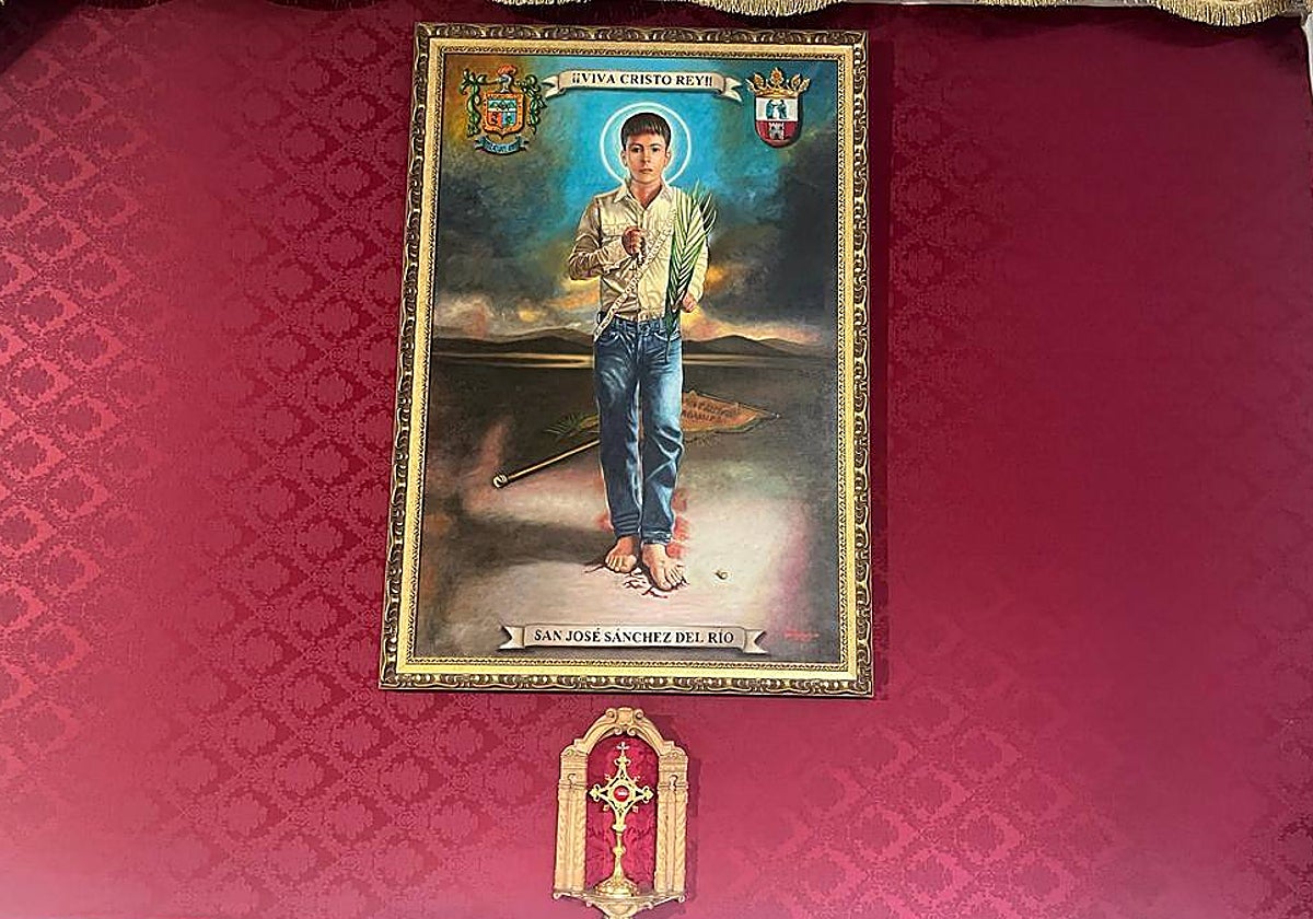 La única reliquia que se venera en España de este santo se encuentra en la parroquia nazarena del Amparo