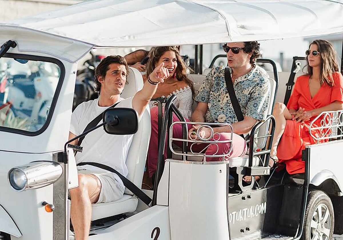 Imagen de la empresa que ha traído a Sevilla los 'Tuk Tuk'