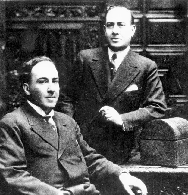 Los hermanos Antonio y Manuel Machado