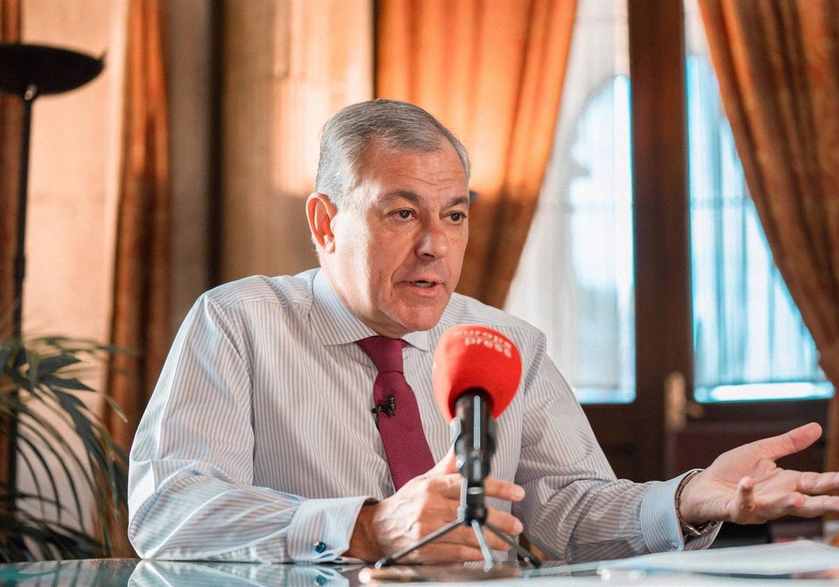 José Luis Sanz durante una entrevista con Europa Press