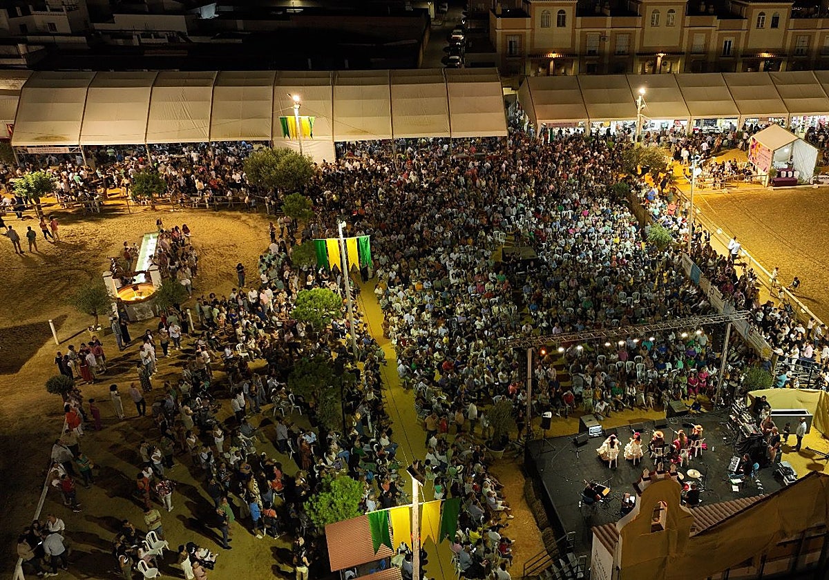 Vista aérea del evento