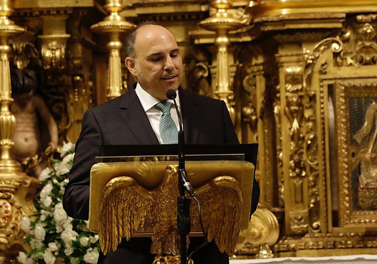 Juan José Borrero, en los Juegos Florales de la Vera Cruz de 2023