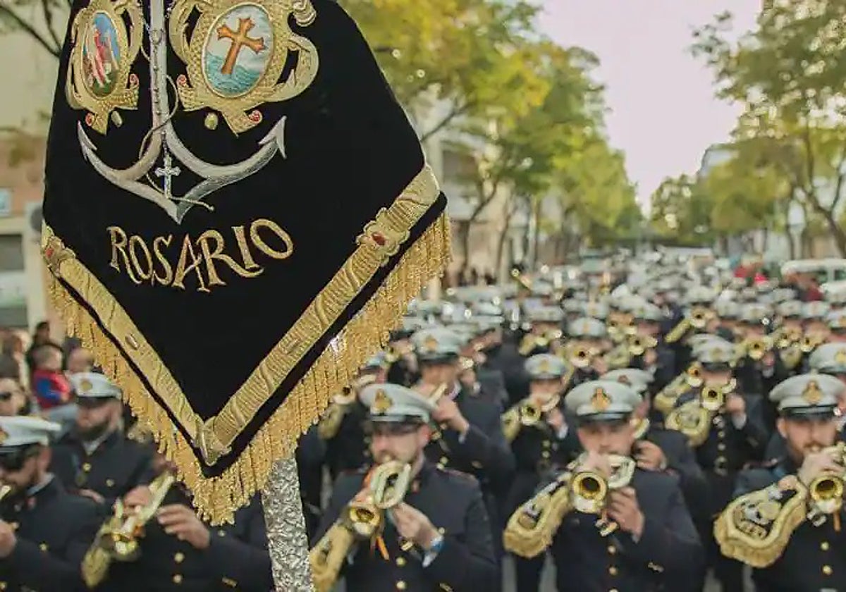Músicos de la banda del Rosario de Cádiz