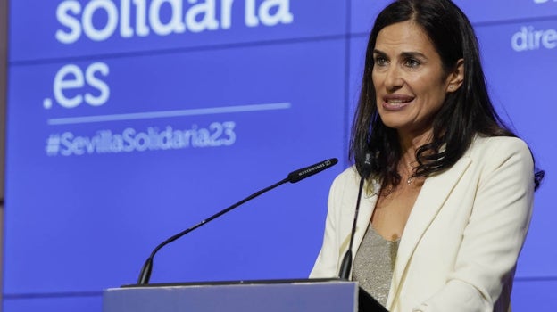 Graciela de la Morena, directora de Fundación Konecta, durante su intervención