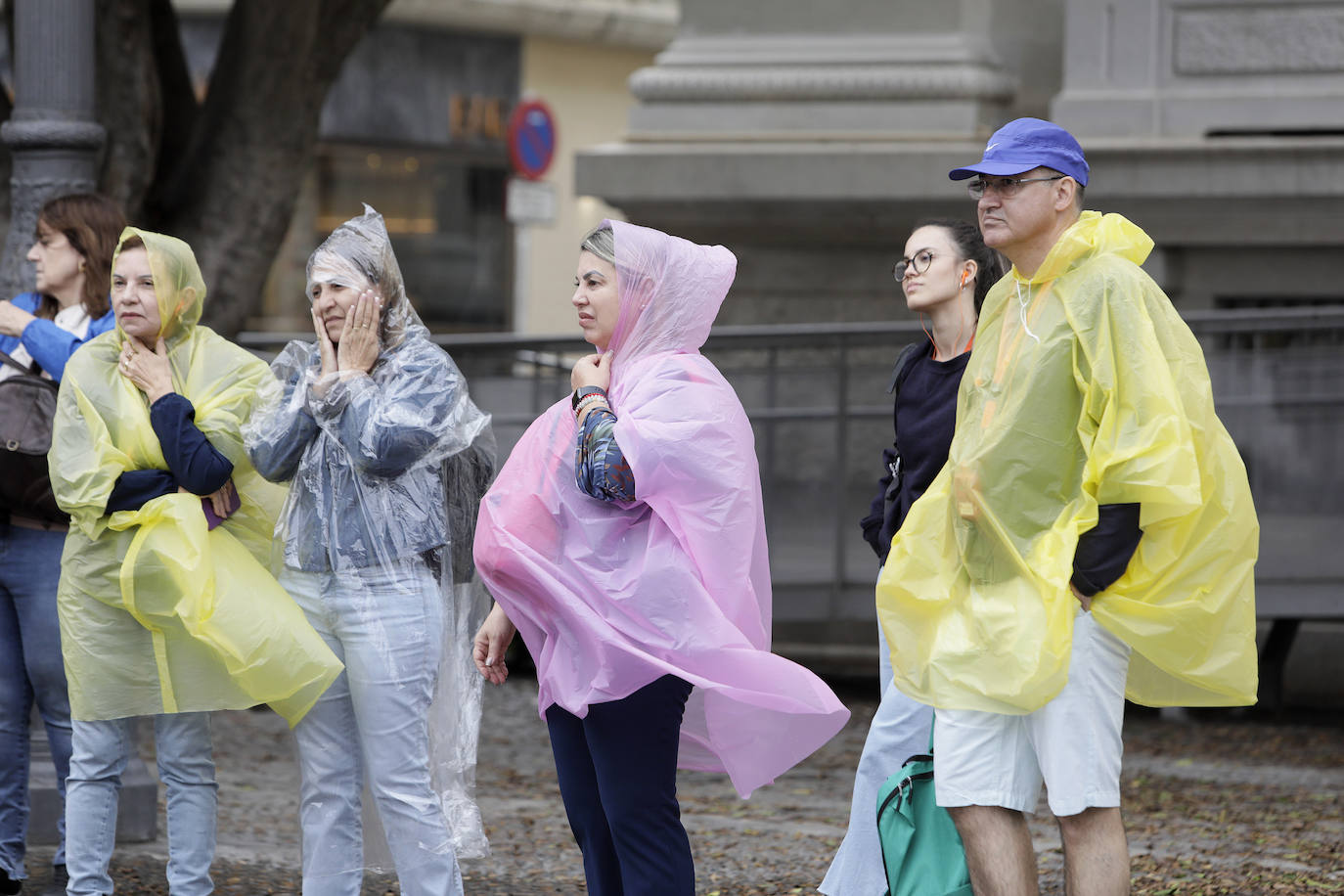  Jornada de jueves con fuertes lluvias provocadas por la borrasca 'Aline' en Sevilla