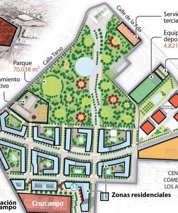 Imagen secundaria 2 - Barríos del Pítamo, Palmas Altas y Cruzcampo
