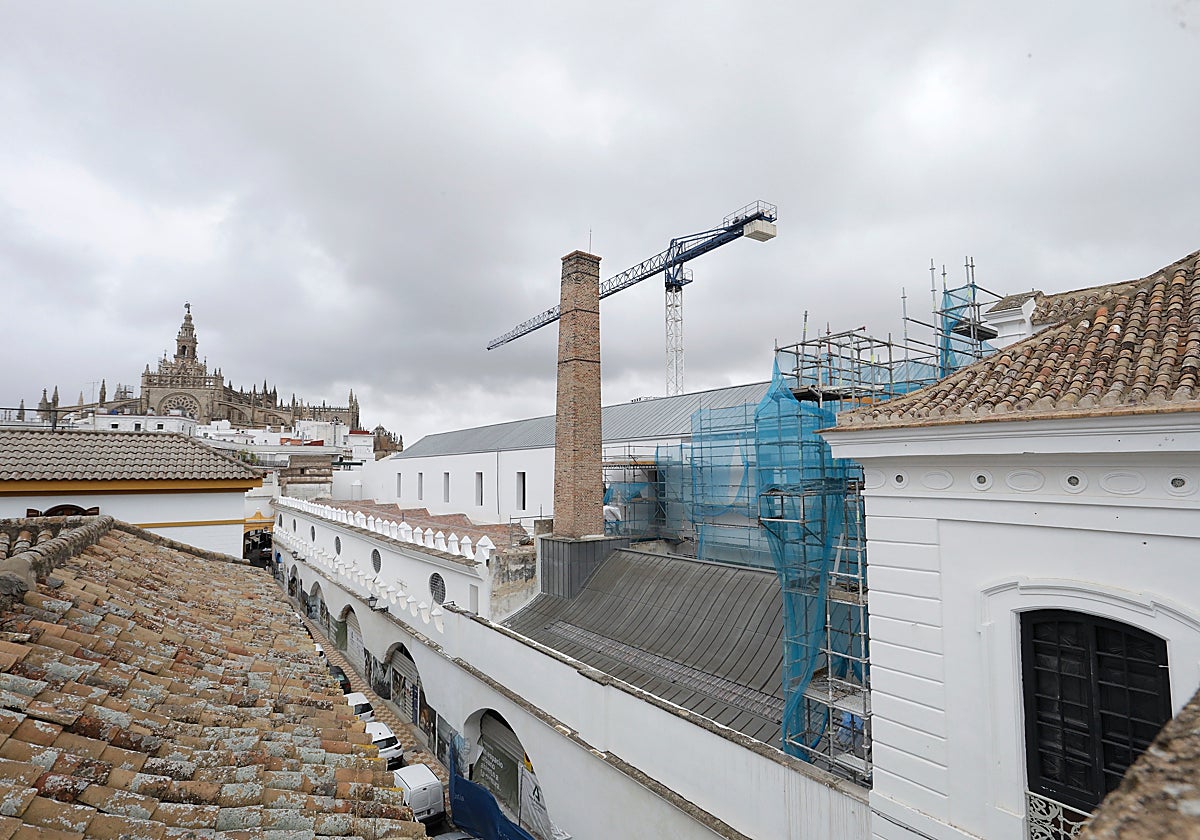 Imagen exterior actual de una de las naves superiores de las Atarazanas