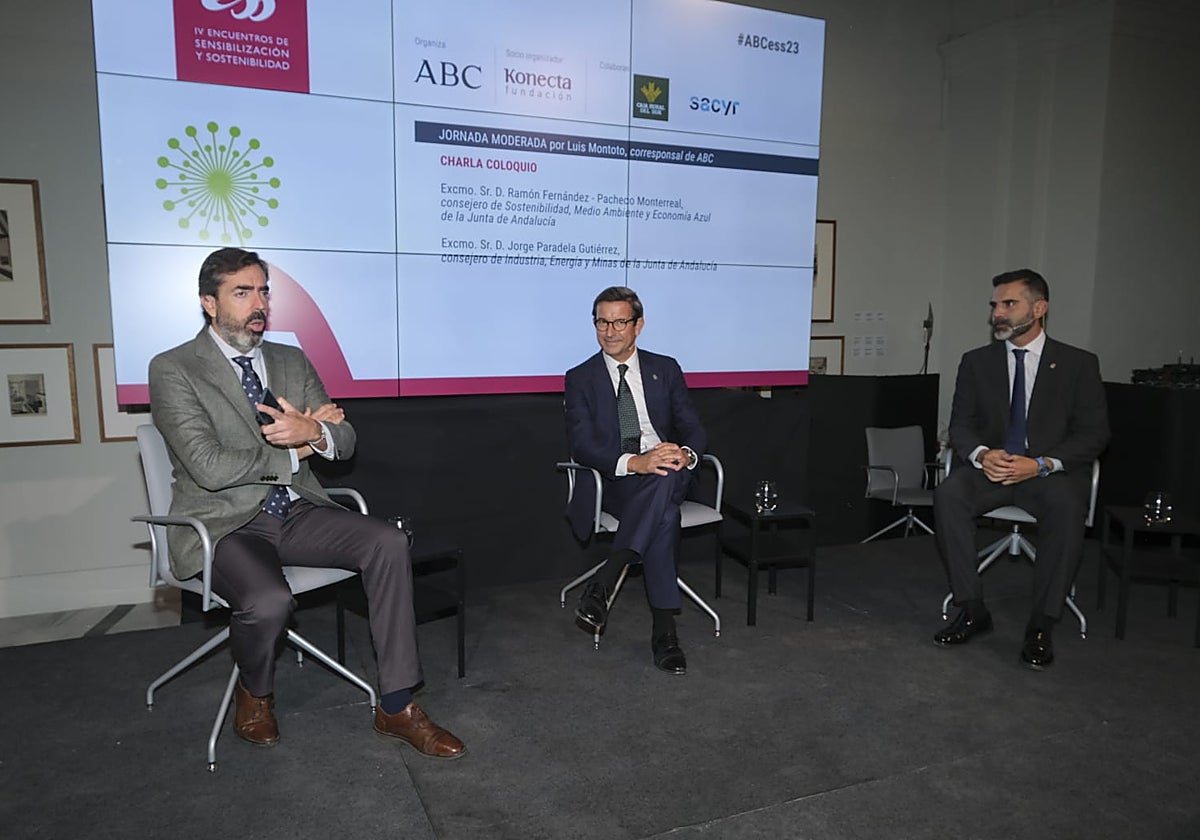 Luis Montoto junto a Jorge Paradela y Ramón Fernández-Pacheco