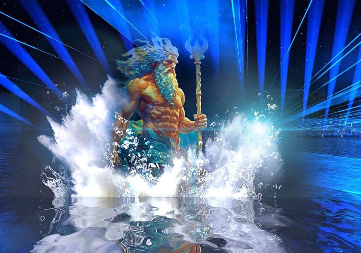 Una de las figuras que se proyectarán en el mapping navideño