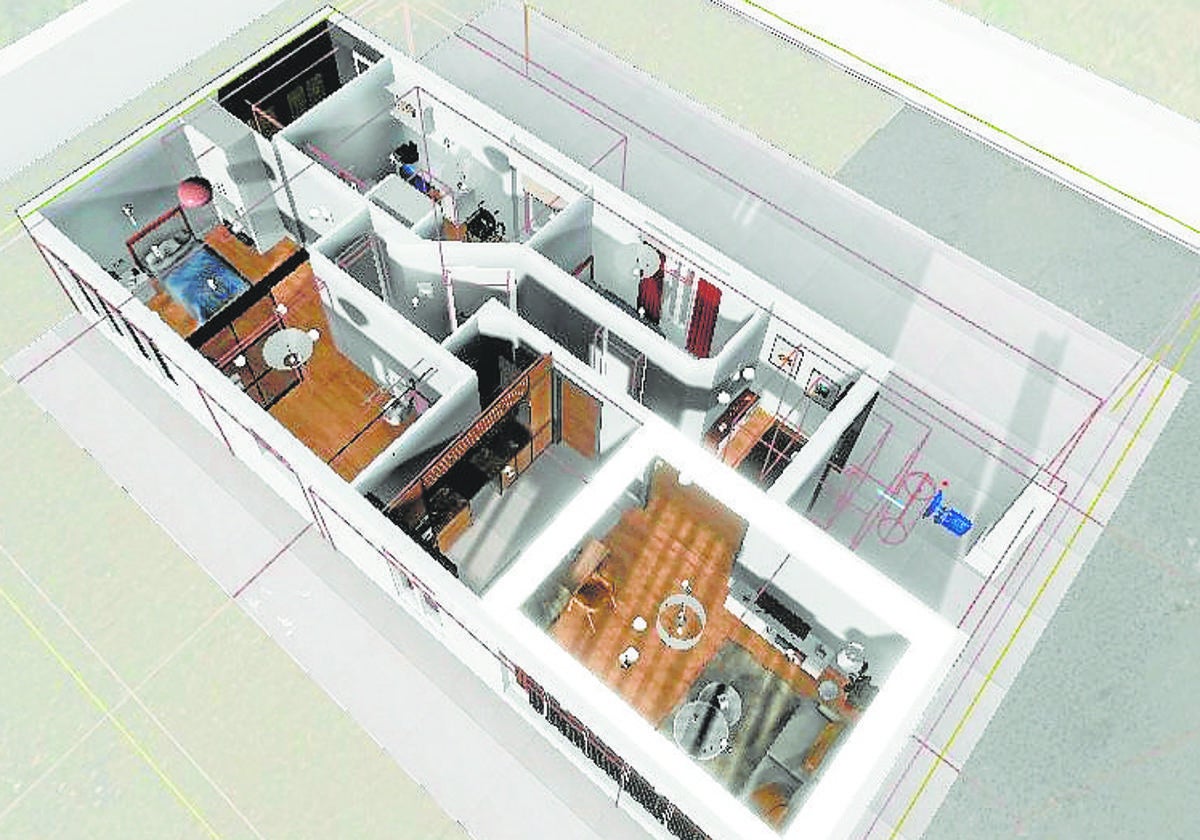 Realidad virtual de una casa adaptada
