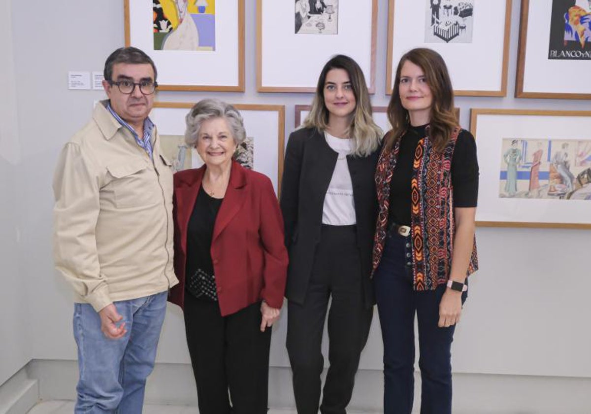 Francisco Robles, Guadalupe Fiñana, Berta García-Lacht e Isabel Aguilar