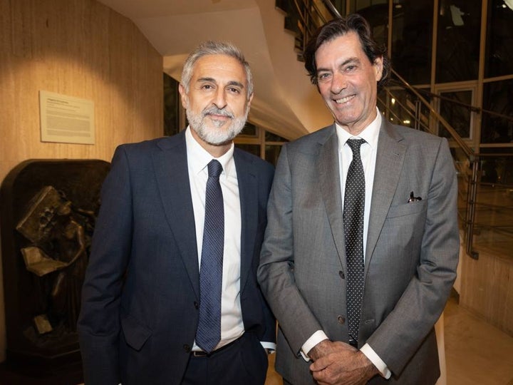 Eduardo Barba, redactor jefe de ABC de Sevilla, y Manuel Rus, delegado de la agencia EFE