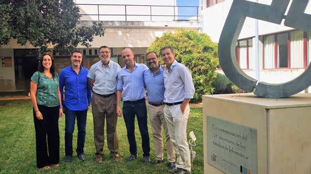 Beatriz Pontes, Daniel Mateos, José Riquelme, Juan Manuel Castillo, Luis Miguel Marín y Miguel Ángel Gómez Bravo