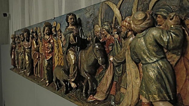 El relieve de la Sagrada Entrada en Jerusalén