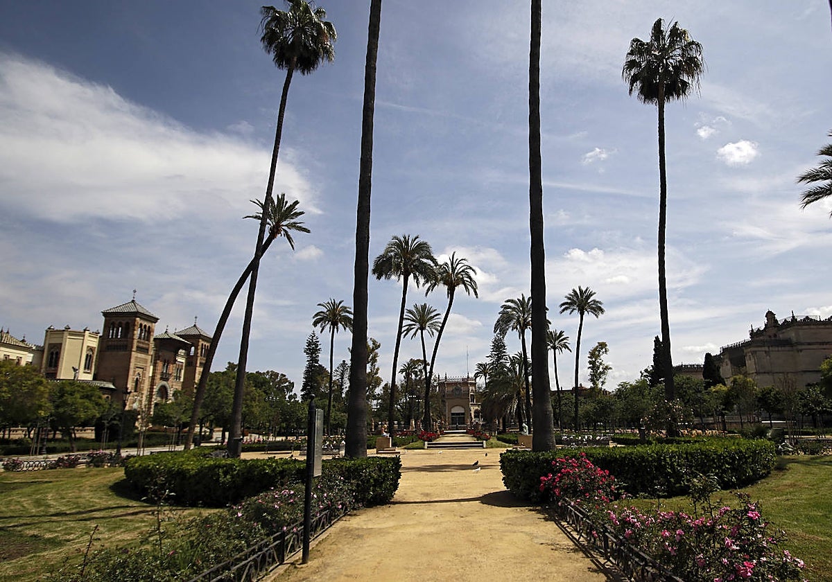 Vista general de la Plaza de América del Parque de María Luisa